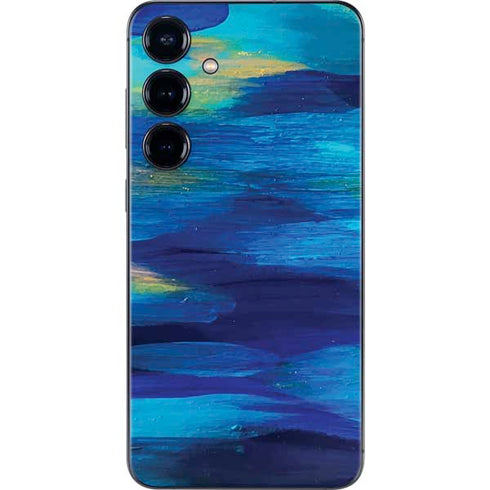 Ocean Blue Brush Stroke by Etta Vee Galaxy S25 Skin
